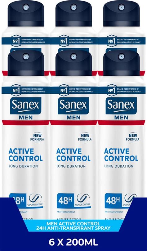 Sanex Men Active Control Deodorant Anti Transpirant Spray X Ml