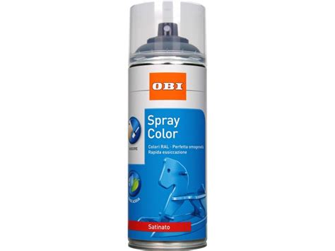 Vernice Spray OBI Color Satinata Base Acqua Antracite 400 Ml OBI