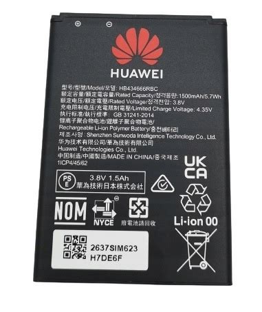 ORYGINALNA BATERIA AKUMULATOR ROUTER HUAWEI HB434666RBC E5573 E5575