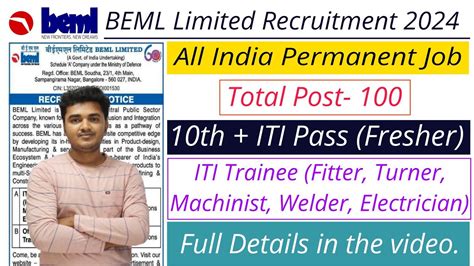 Beml Recruitment Beml Vacancy Beml Limited Recruitment