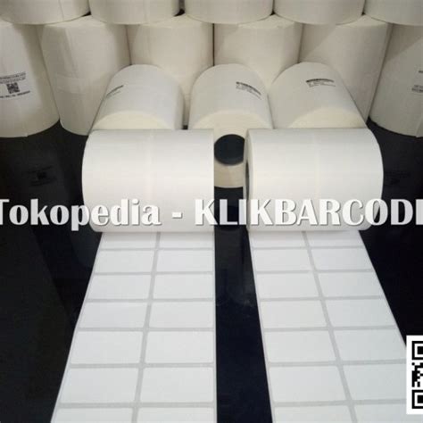 Jual Label Barcode X Line Kertas Sticker Label Semicoated