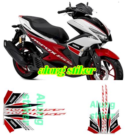 Stiker Striping Sticker Lis Body Motor Yamaha Aerox Vva R