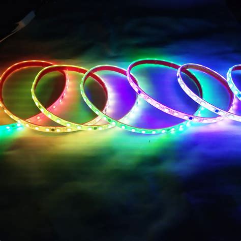 V V Ws Rgb Led Pixel Strip Light Addressable Ip Dual