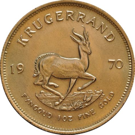 Gold Ounce 1970 Krugerrand, Coin from South Africa - Online Coin Club