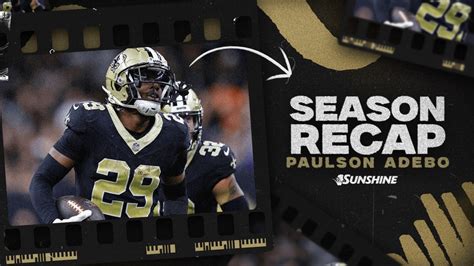 Saints CB Paulson Adebo S 2023 NFL Season Recap