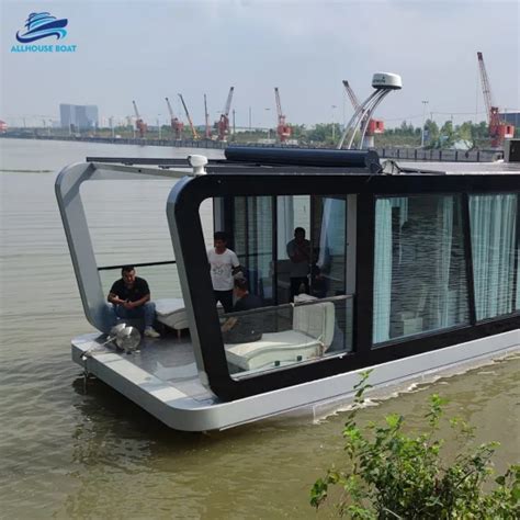 Allhouse Houseboat Salvage Lift Aluminum Pontoon River Fishing House