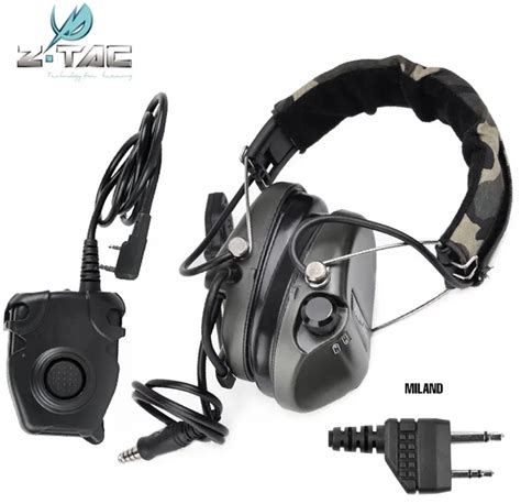 Z Tactical Militar Tactical Headsets Sordin Headphones Z111 Fg With Peltor Ptt Military