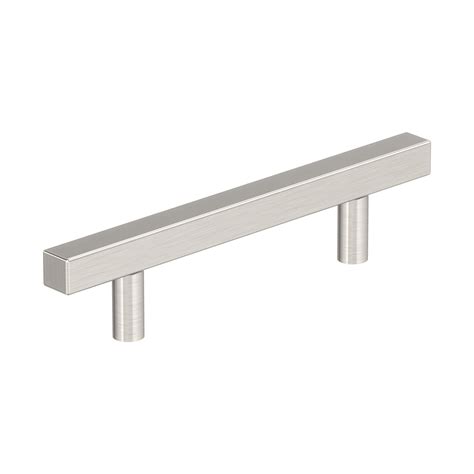 Bar Pull Square Collection 10 Pack 3 34 96mm Centers Pull In Satin Nickel By Amerock