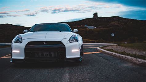 Download Wallpaper 3840x2160 Nissan Gt R Nissan Car Sportscar White