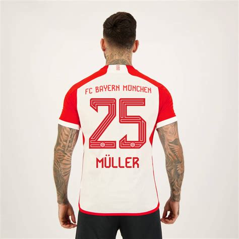 Camisa Adidas Bayern Home 2024 25 Müller Futfanatics