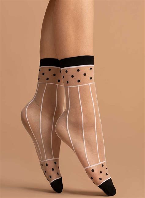 Socquette Spicy 15D Sheer Socks Socks Patterned Socks