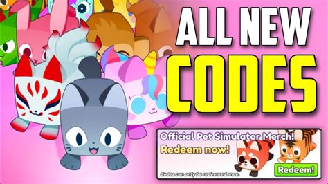 New All Working Codes For Pet Simulator December Roblox Pet