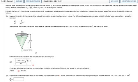 Solved O Points Details Previous Answers Zilldiffeq Chegg