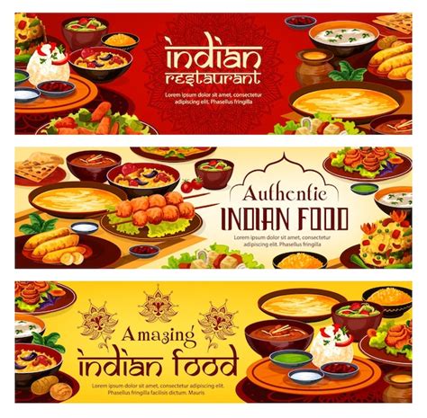 Premium Vector Indian Food Menu Authentic India Restaurant Dish