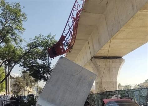 Colapsa estructura de concreto en obras del Tren Interurbano PÓRTICO