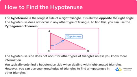 Hypotenuse - Math Steps, Examples & Questions