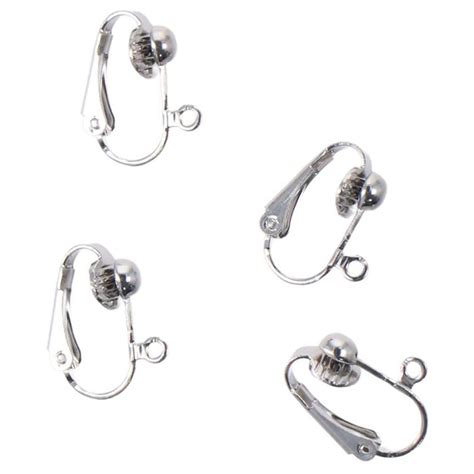 40pcs 17 12mm Clip On Earring Converter Non Pierced Ears Ebay