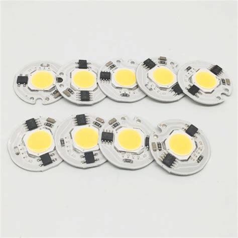 10 Pcs COB LED Lamp Chip 3W 5W 7W 9W LED COB Bulb Lamp 220V IP65 Smart