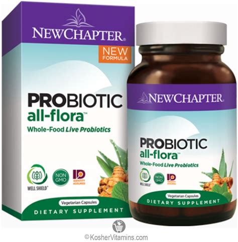 New Chapter Probiotic All Flora Vegan Suitable Not Certified Kosher 60