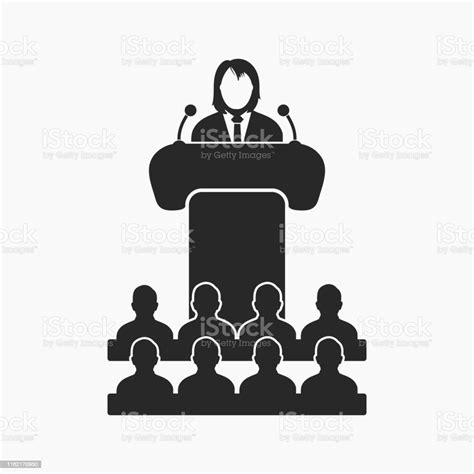 Speaker Icon Flat Style Vector Eps Stock Illustration Download Image