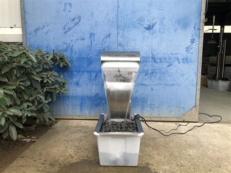 Garden Decoration Stainless Steel Waterfall Fountain Stainless Steel