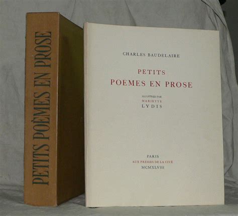 Petits Po Mes En Prose By Lydis Mariette Baudelaire Charles P