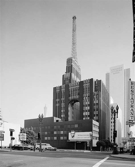 Historic Photo Richfield Oil Building 555 South Flower Street Los