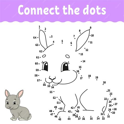 Premium Vector Dot To Dot Game Rabbit