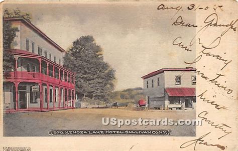 Kenoza Lake Hotel New York Ny Postcard