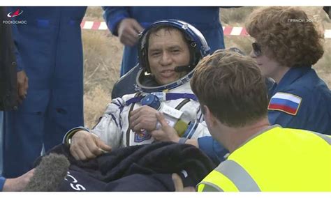 Three Astronauts Return To Earth After A Year In Space NASA S Frank