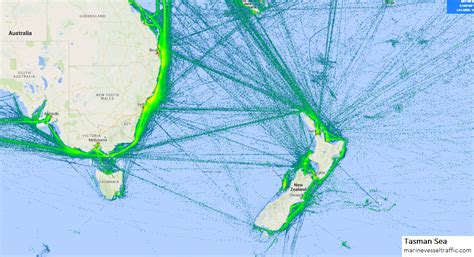 TASMAN SEA Ship Traffic Live Map | Marine Vessel Traffic