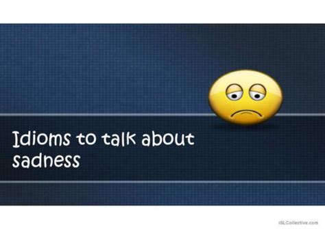 1 How to express sadness in English English ESL powerpoints