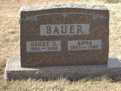 Anna Bauer Bauer 1895 1987 Mémorial Find a Grave