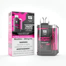 Super VPR 7500 Disposable Vape Blackcurrant Bubz KingVapes