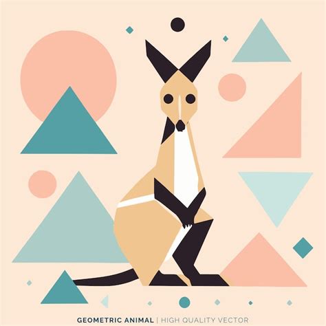 Premium Vector Geometric Animal Vector