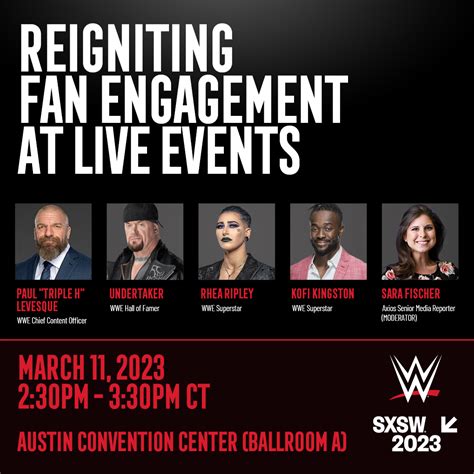 Wwe Public Relations On Twitter Sxsw Is Officially Underway And