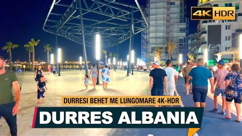 Durres Lungomare Summer Season Hapet Shetitorja Buze Detit Ne