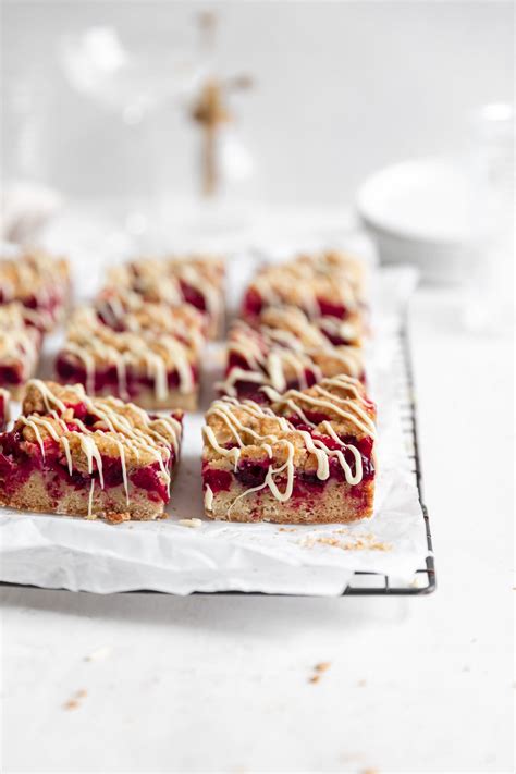 White Chocolate Cranberry Crumb Bars Broma Bakery