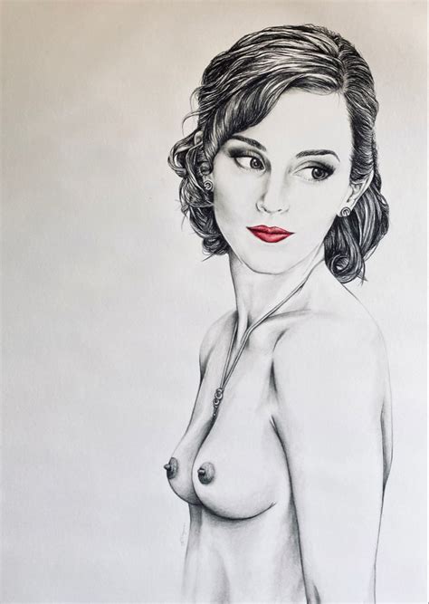 Charcoal Nude Drawing Female Form Art