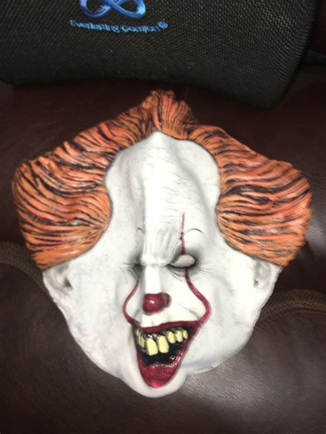 Pennywise Scary Clown Latex Mask Costume Halloween Gem