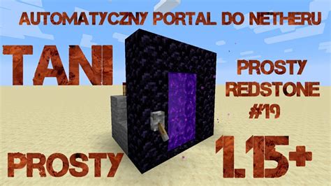 Automatyczny Portal Do Netheru W Minecraft Youtube