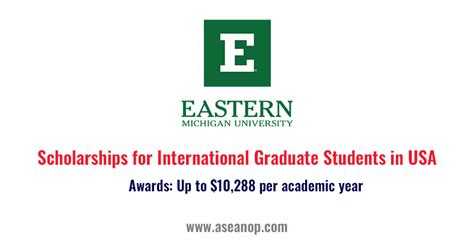 Eastern Michigan University Scholarships for International Graduate ...