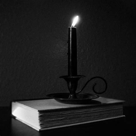 Items similar to Gothic photography, ritual art, black candle, book ...