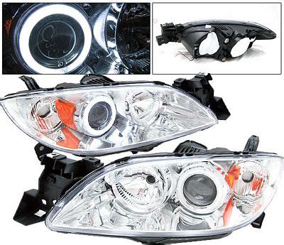 Mazda Sedan Clear Projector Headlights Ccfl Halo