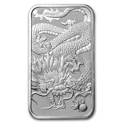 Dragon Rectangular Silver Coin 2022 1 Oz Silver Bullion