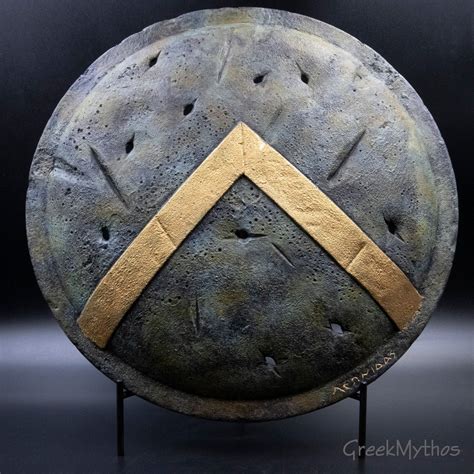 Ancient Greek Spartan Shield King Leonidas Shield With Greek Etsy