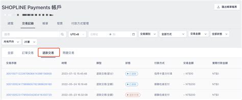 Shopline Payments 退款 Shopline 常见问题