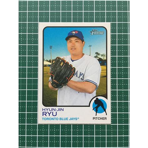 TOPPS MLB 2022 HERITAGE 168 柳賢振HYUN JIN RYU TORONTO BLUE JAYS ベースカード