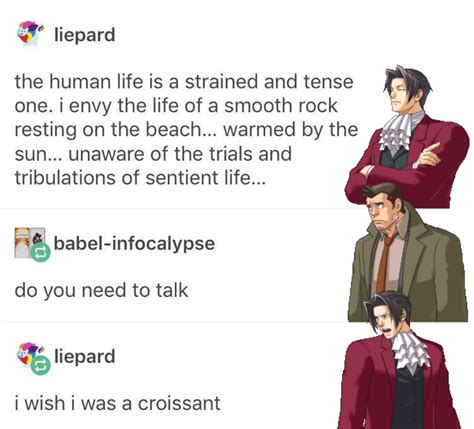 Ghoul ️ On Twitter Haha Get It Trials And Tribulations And It’s An Ace Attorney Meme