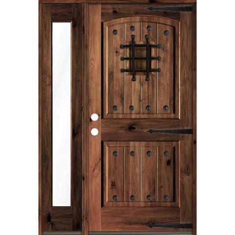 Krosswood Doors In X In Mediterranean Knotty Alder Right Hand